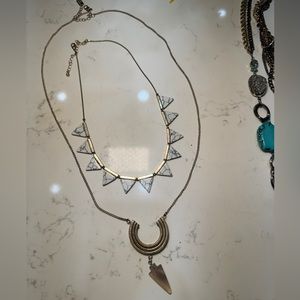 Lucky Brand and House of Harlow Necklace set
